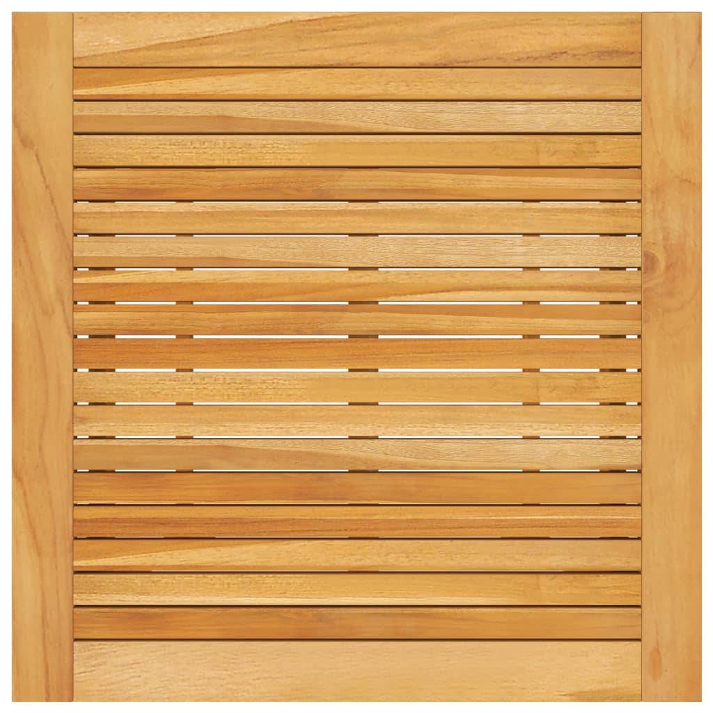 vidaXL - Tuinbartafel - 70x70x104 - cm - massief - acaciahout-2