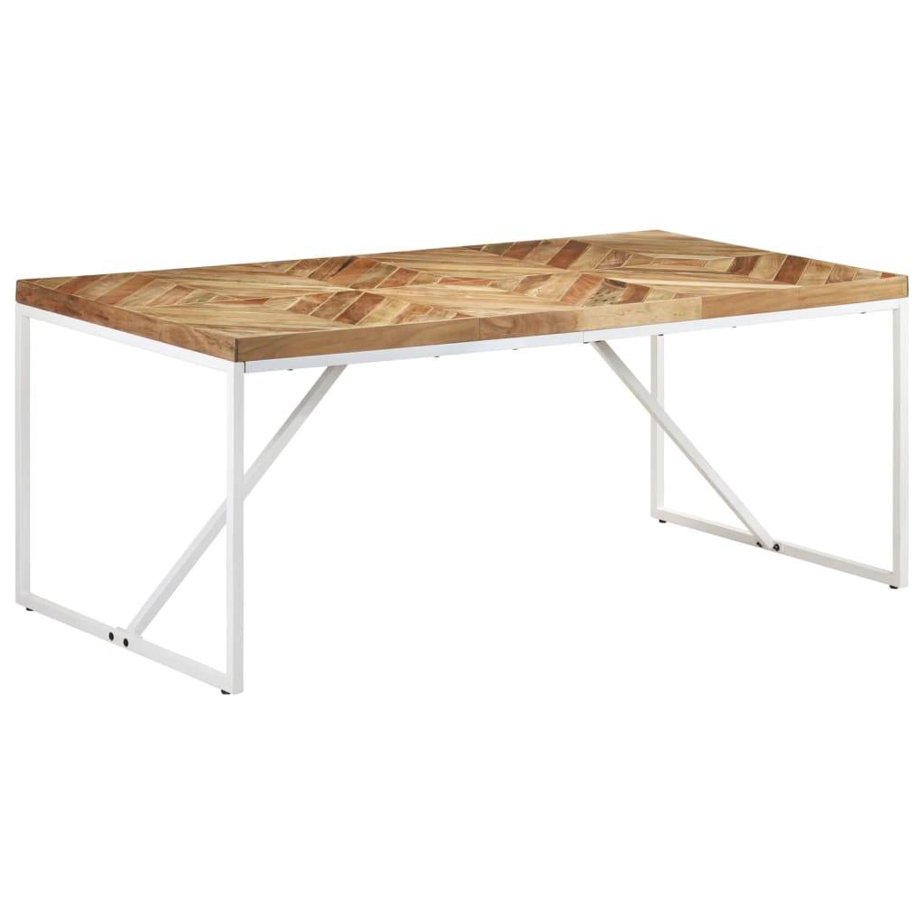 vidaXL - Eettafel - 180x90x76 - cm - massief - acaciahout - en - mangohout