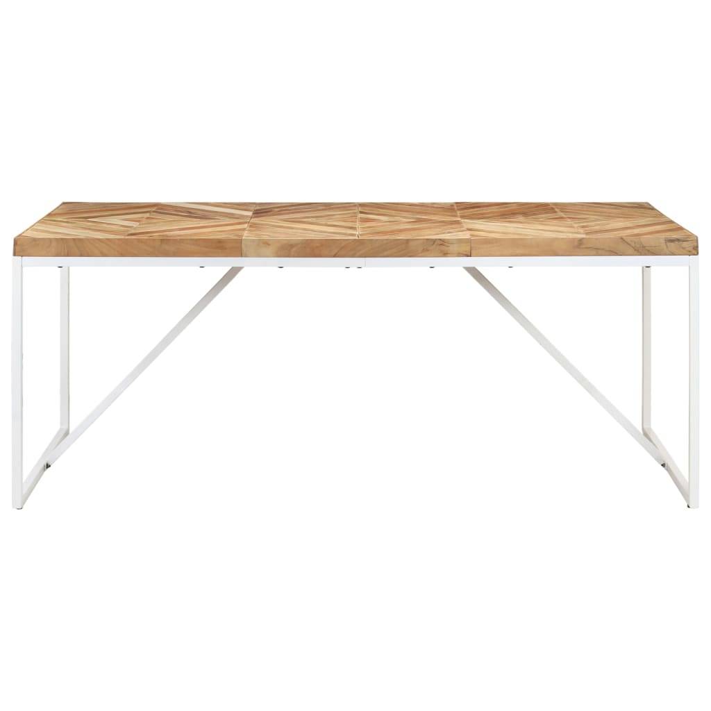 vidaXL - Eettafel - 180x90x76 - cm - massief - acaciahout - en - mangohout-1