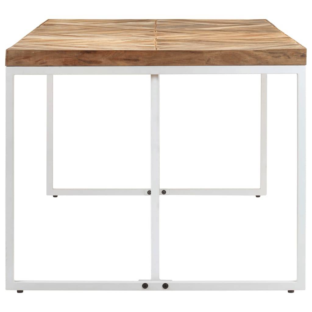 vidaXL - Eettafel - 180x90x76 - cm - massief - acaciahout - en - mangohout-2