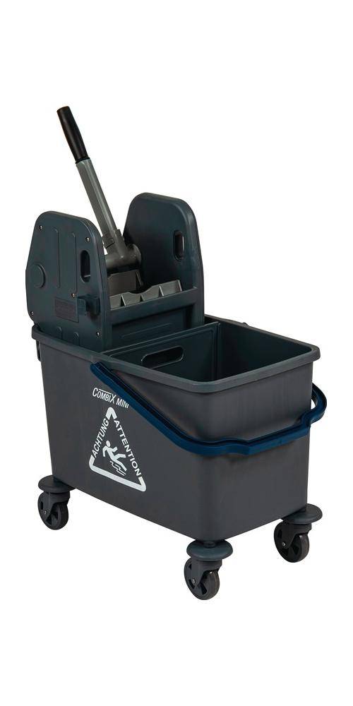 Schoonmaakwagen emmer 1 x 35 l met vakverdeler, pers kunststof SPRINTUS