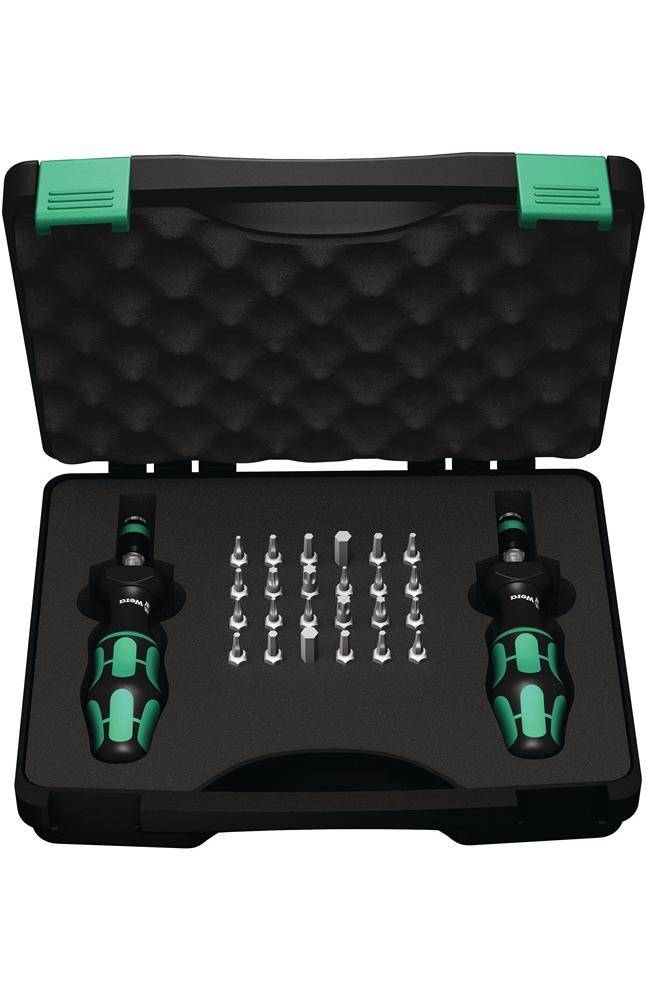 Wera 7440 41 kraftform momentschroevendraaier-set 0,3-3,0 nm (zwart groen, 26‑delig) 40132881123544013288112354