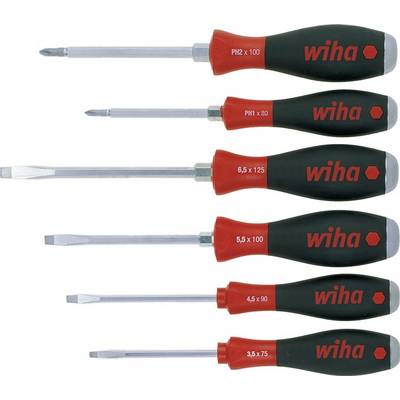 Schroevendraaierset 530 HK6 6-delig sleuf / PH meercomponentengrepen 6-kant-mes-0