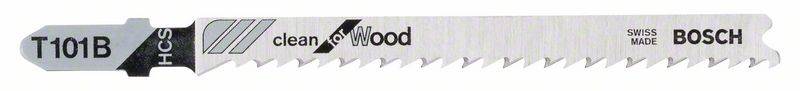 Bosch - decoupeerzaagblad t 101 b clean for wood - 100 stuks 31651400674303165140067430