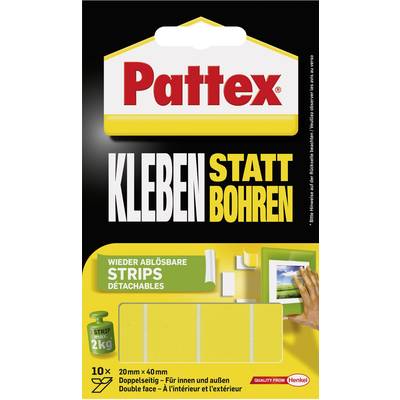 Pattex PXMS1 PXMS1 Dubbelzijdige tape   (l x b) 40 mm x 20 mm 10 stuk(s)