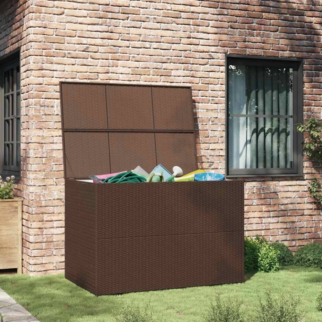 vidaXL - Tuinbox - 150x100x100 - cm - poly - rattan - bruin-2