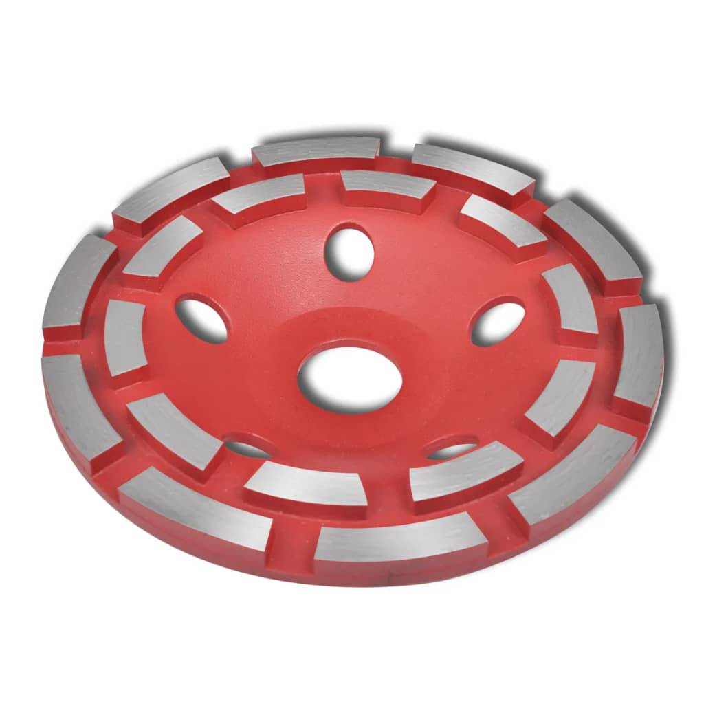 vidaXL - Diamantslijpwiel - met - dubbele - rij - 180 - mm-0