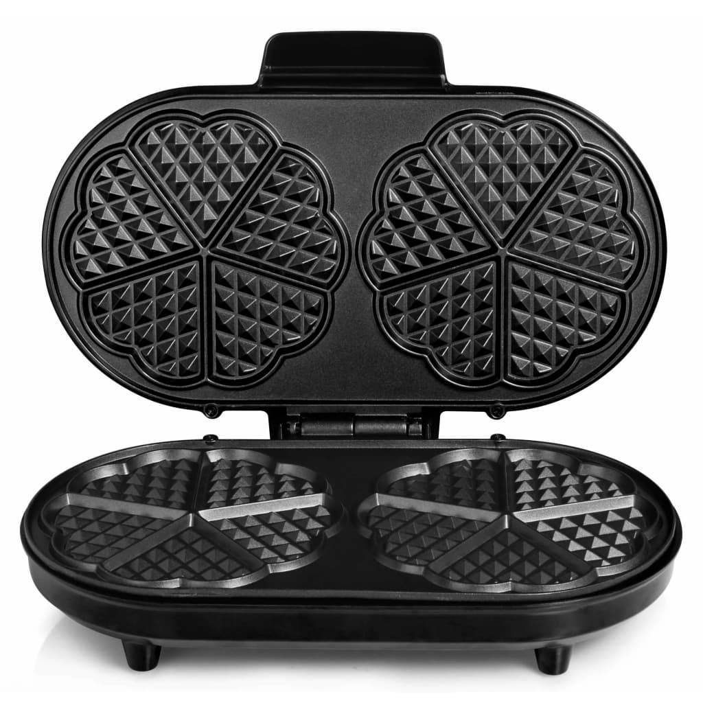 TRISTAR WF-2120 Wafelmaker 1200 W 10 Wafels Hartvormig Zwart Model: WF-2120-2
