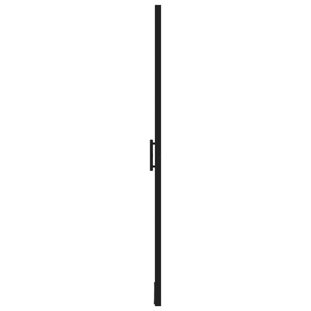 VidaXL Douchedeur 91x195 cm gehard glas zwart-3