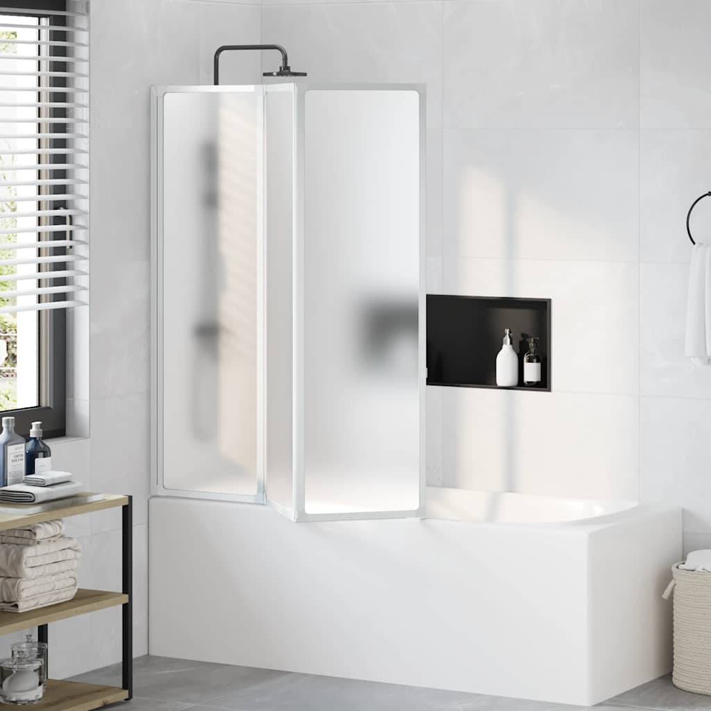 VidaXL Badscherm 3 panelen vouwbaar 141 x 132 cm-0