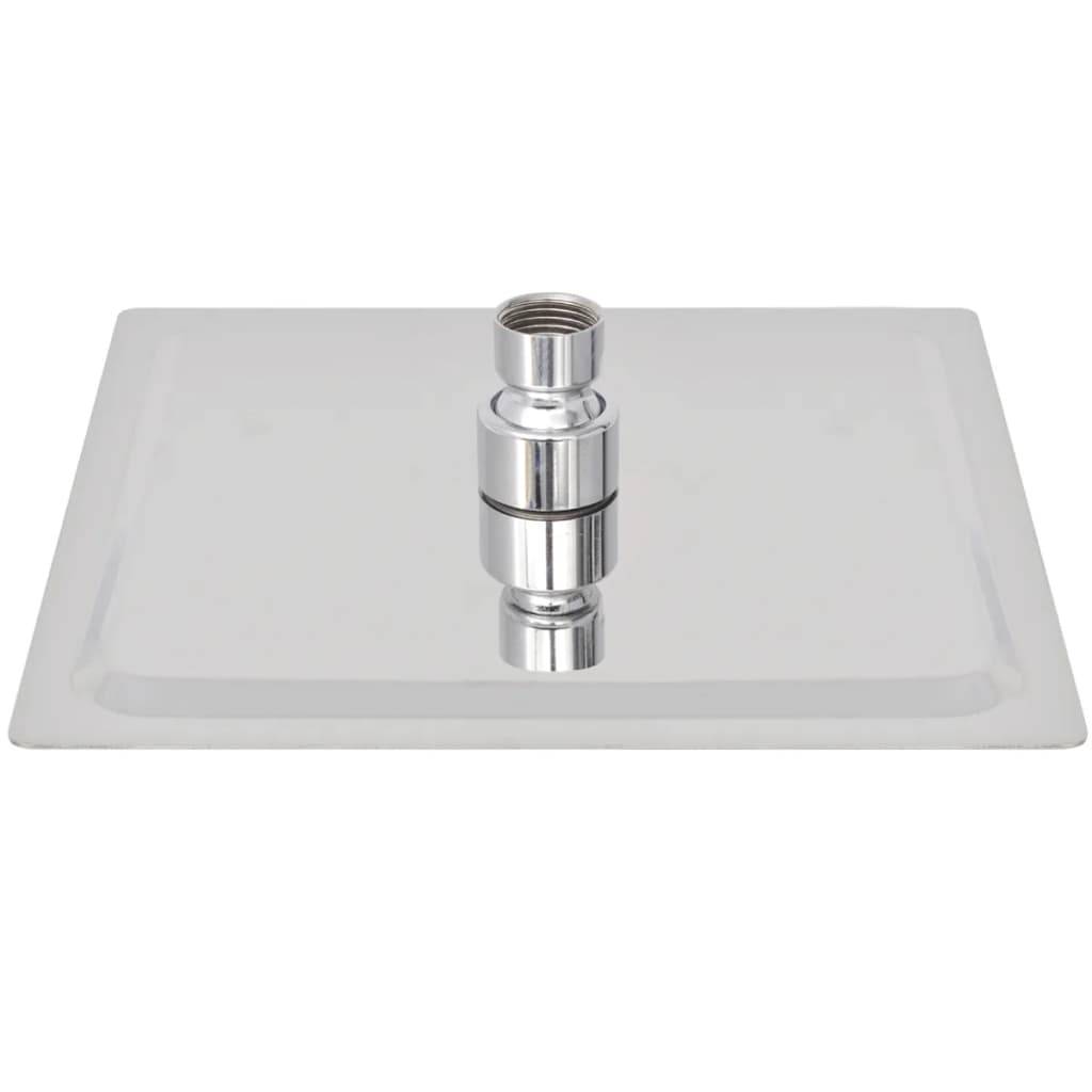 vidaXL - Regendouchekop - roestvrij - staal - 20x20 - cm - vierkant-2
