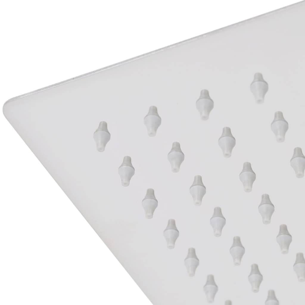vidaXL - Regendouchekop - roestvrij - staal - 20x20 - cm - vierkant-4