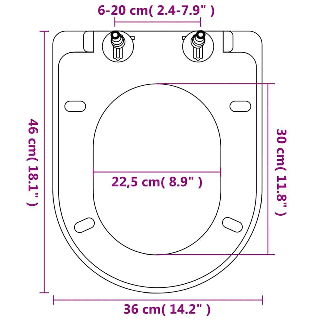 vidaXL - Toiletbril - soft-close - met - quick-release - ontwerp - vierkant - wit-4