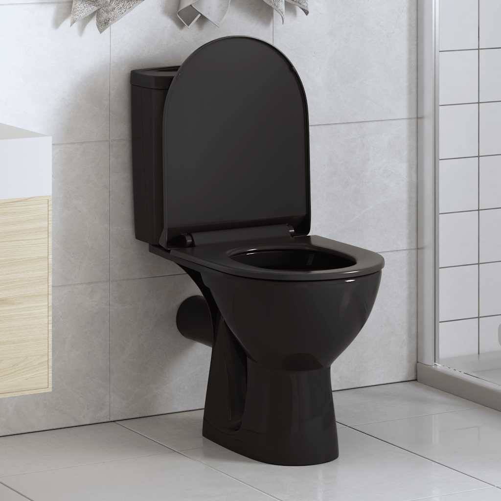 vidaXL - Toiletbril - soft-close - met - quick-release - ontwerp - zwart
