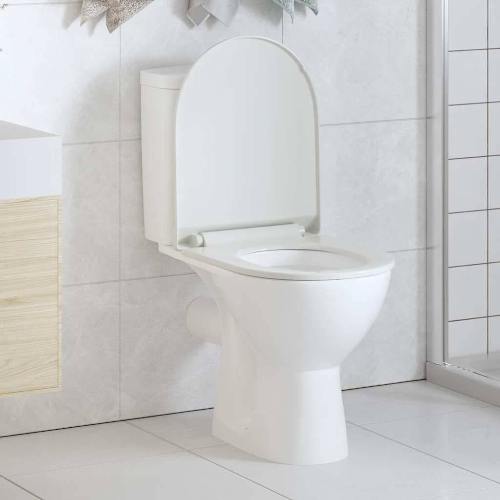 vidaXL - Toiletbril - soft-close - met - quick-release - ontwerp - wit