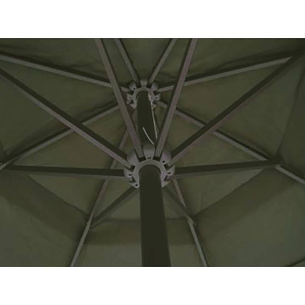 vidaXL - Parasol - met - draagbare - voet - aluminium - (groen)-2