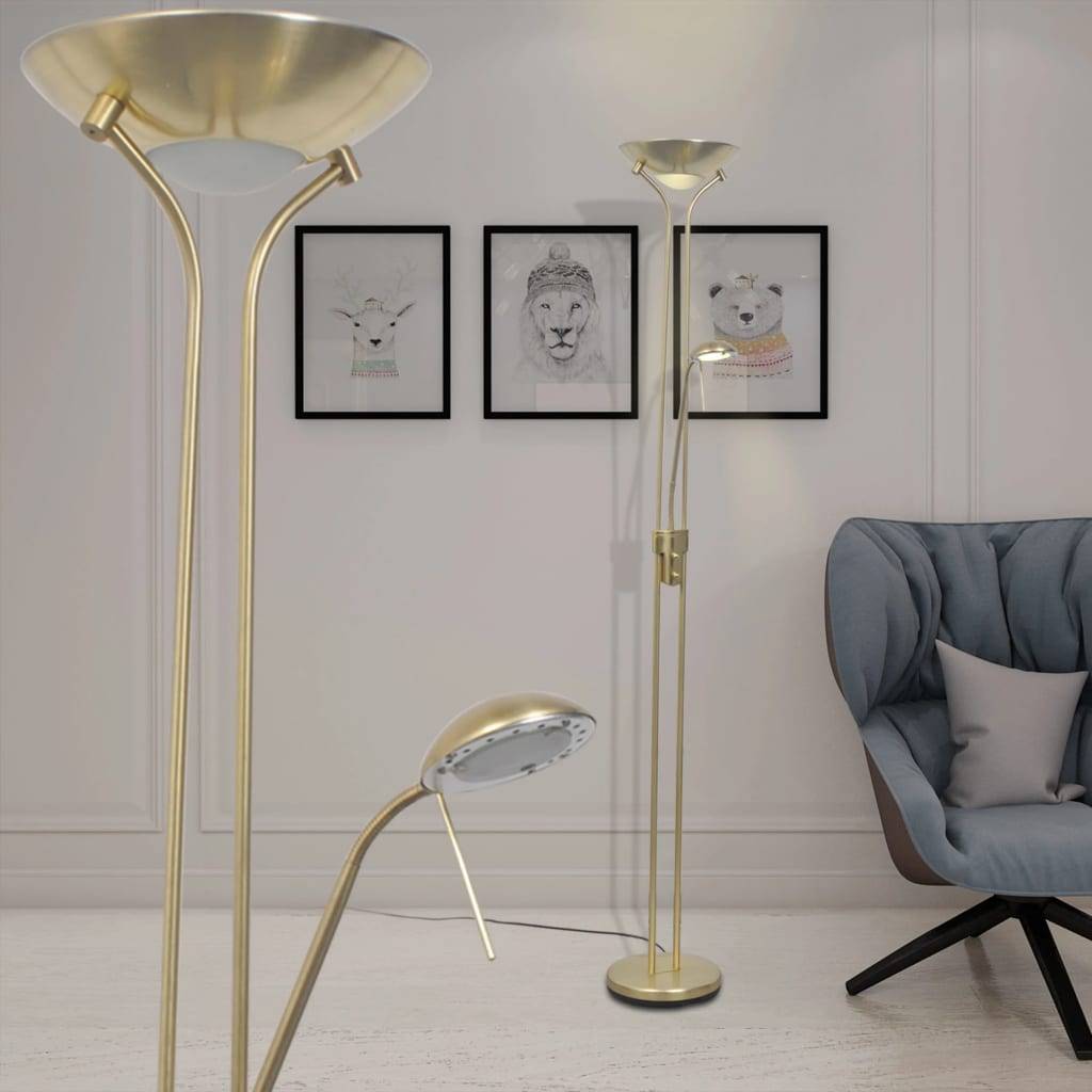 vidaXL - Vloerlamp - LED - dimbaar - 23 - W-1