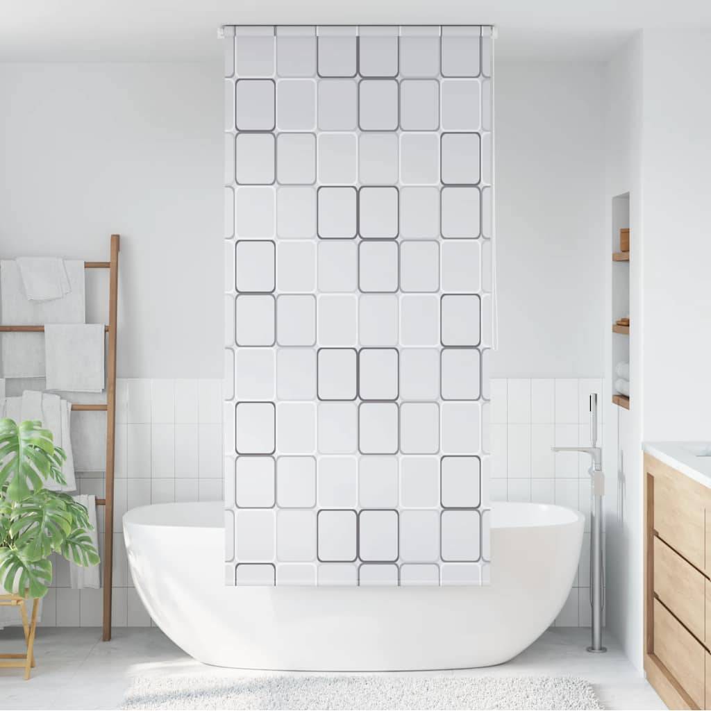 VidaXL Rolgordijn voor douche 100x240 cm vierkant