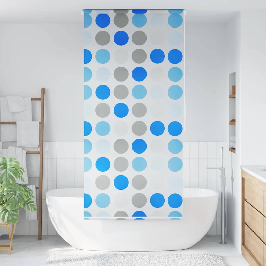 VidaXL Rolgordijn voor douche 100x240 cm cirkel