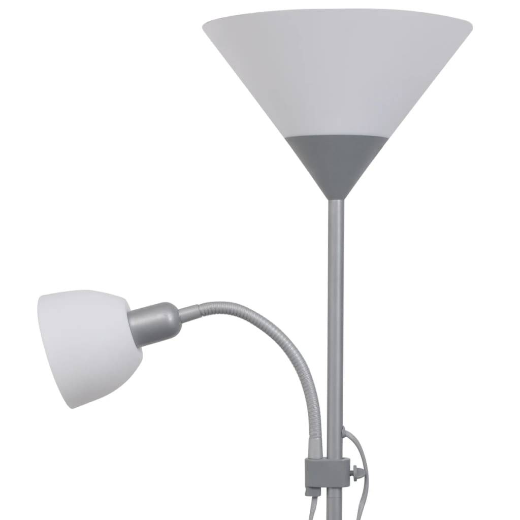 vidaXL - Vloerlamp - grijs-3