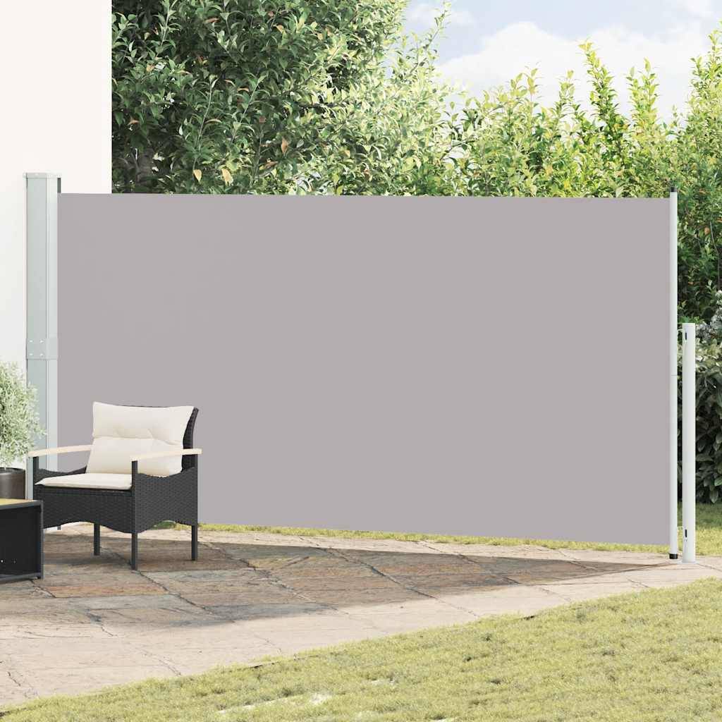 VidaXL Tuinscherm uittrekbaar 180x500 cm grijs-0