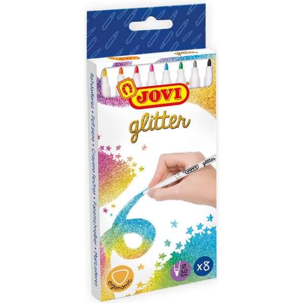 JOVI VILTSTIFT GLITTER 8X-0