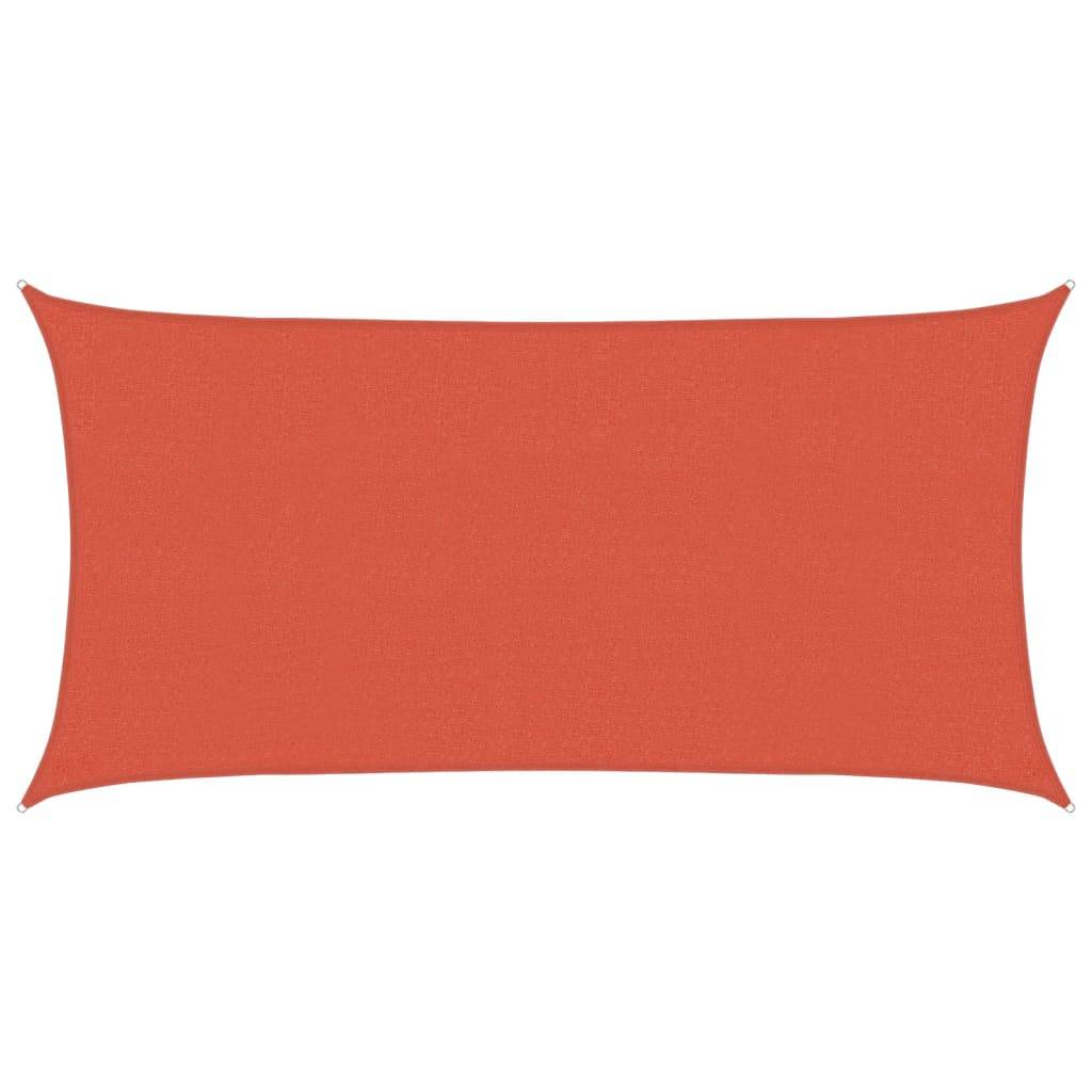 vidaXL - Zonnezeil - 160 - g/mÂ² - 2x4 - m - HDPE - terracottakleurig-0