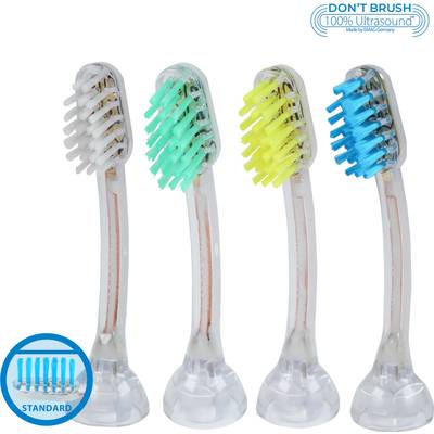 EmmiDent E4 Opzetborstel voor elektrische tandenborstel 4 stuk(s) Transparant