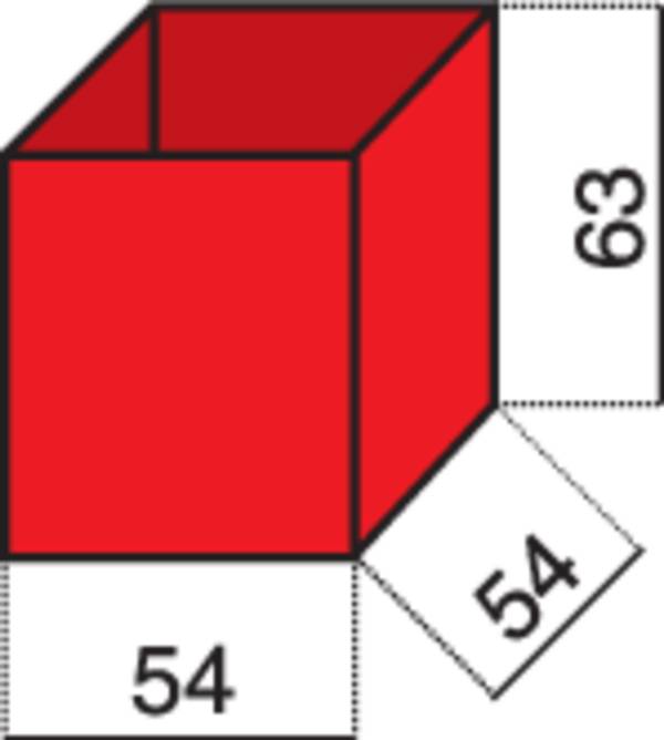Hünersdorff Inzetstuk voor assortimentskoffer (l x b x h) 54 x 54 x 63 mm Aantal vakken: 1 Inhoud 1 stuk(s)