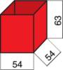 Hünersdorff Inzetstuk voor assortimentskoffer (l x b x h) 54 x 54 x 63 mm Aantal vakken: 1 Inhoud 1 stuk(s)