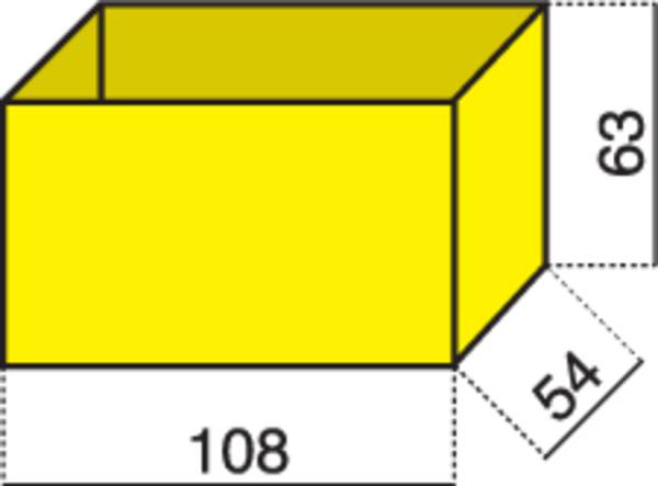 Hünersdorff Inzetstuk voor assortimentskoffer (l x b x h) 108 x 54 x 63 mm Aantal vakken: 1 Inhoud 1 stuk(s)