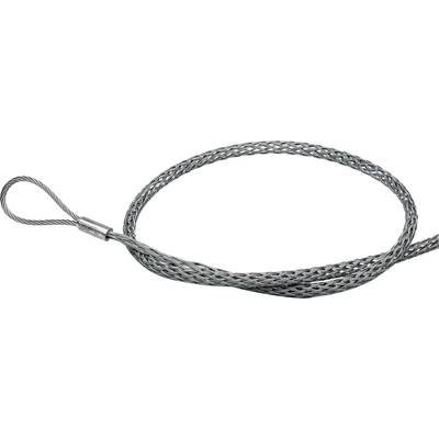 Stalen kabel met lus, gevlochten ontwerp, vaak gebruikt voor bevestiging of beveiliging.