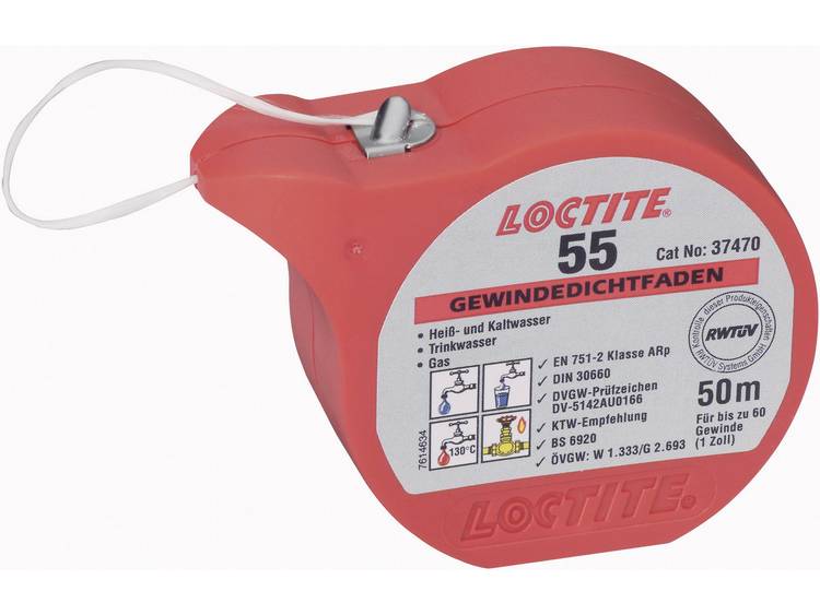 LOCTITE® 55 Schroefdraadafdichtingsproduct Kleur: Wit 50 m