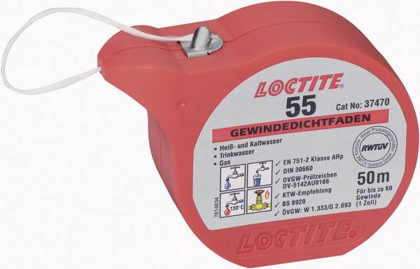 LOCTITE® 55 Schroefdraadafdichtingsproduct Kleur (specifiek): Wit 50 m