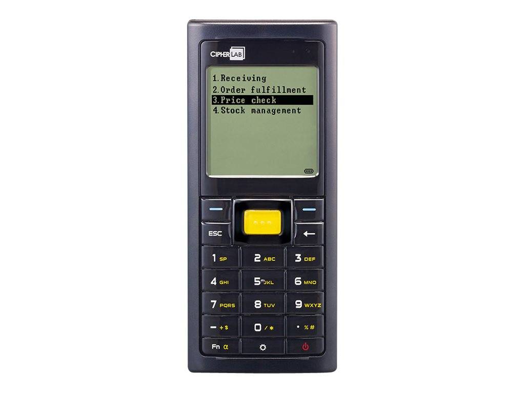 CipherLab Enterprise mobiele computer, 8 MB flashgeheugen / 4 MB SRAM, MicroSD/SDHC, USB 2.0, RS-232, Li-ion 1200 mAh, l