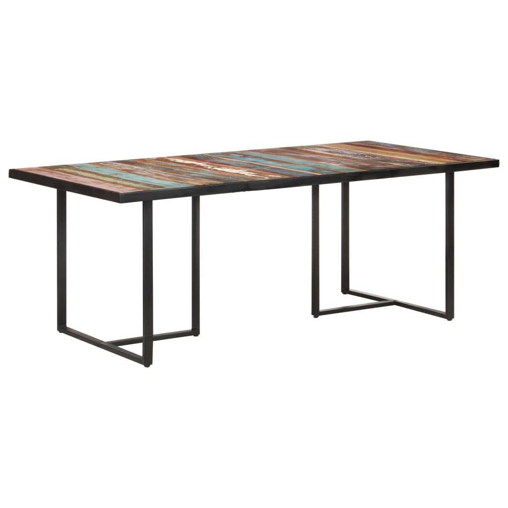 vidaXL - Eettafel - 200 - cm - massief - gerecycled - hout