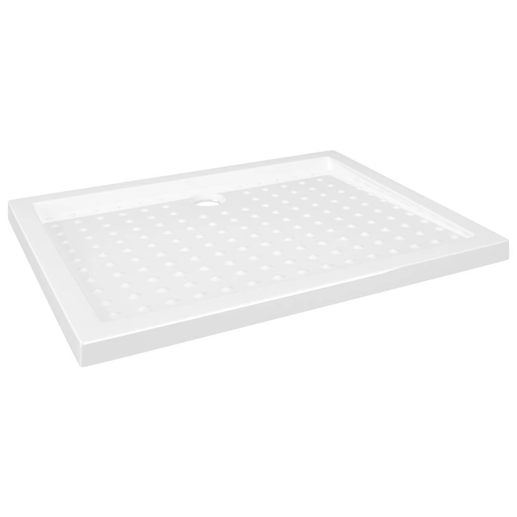 vidaXL - Douchebak - met - noppen - 90x70x4 - cm - ABS - wit
