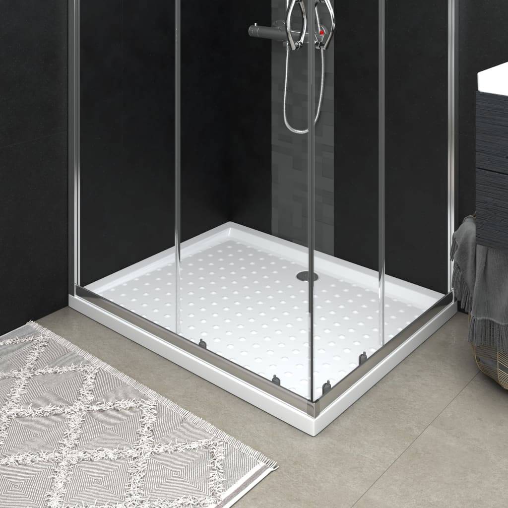 Vidaxl douchebak met noppen 80x100x4 cm abs wit 87202862059908720286205990-1