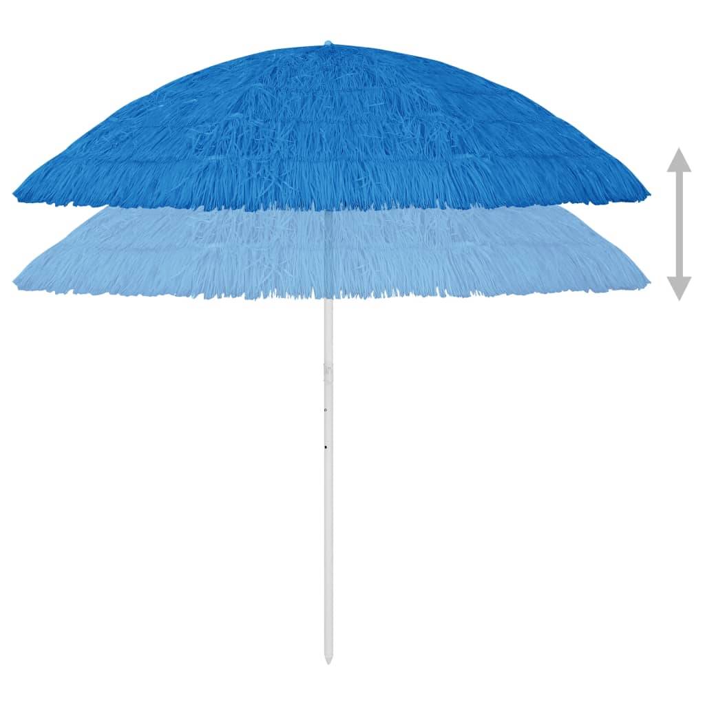 VidaXL Strandparasol Hawaï 300 cm blauw-2