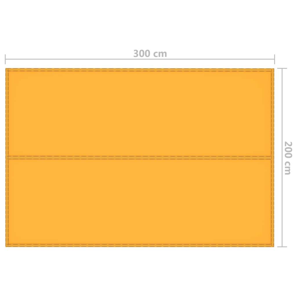 Vidaxl afdekzeil 3x2 m geel 87202861523868720286152386-4