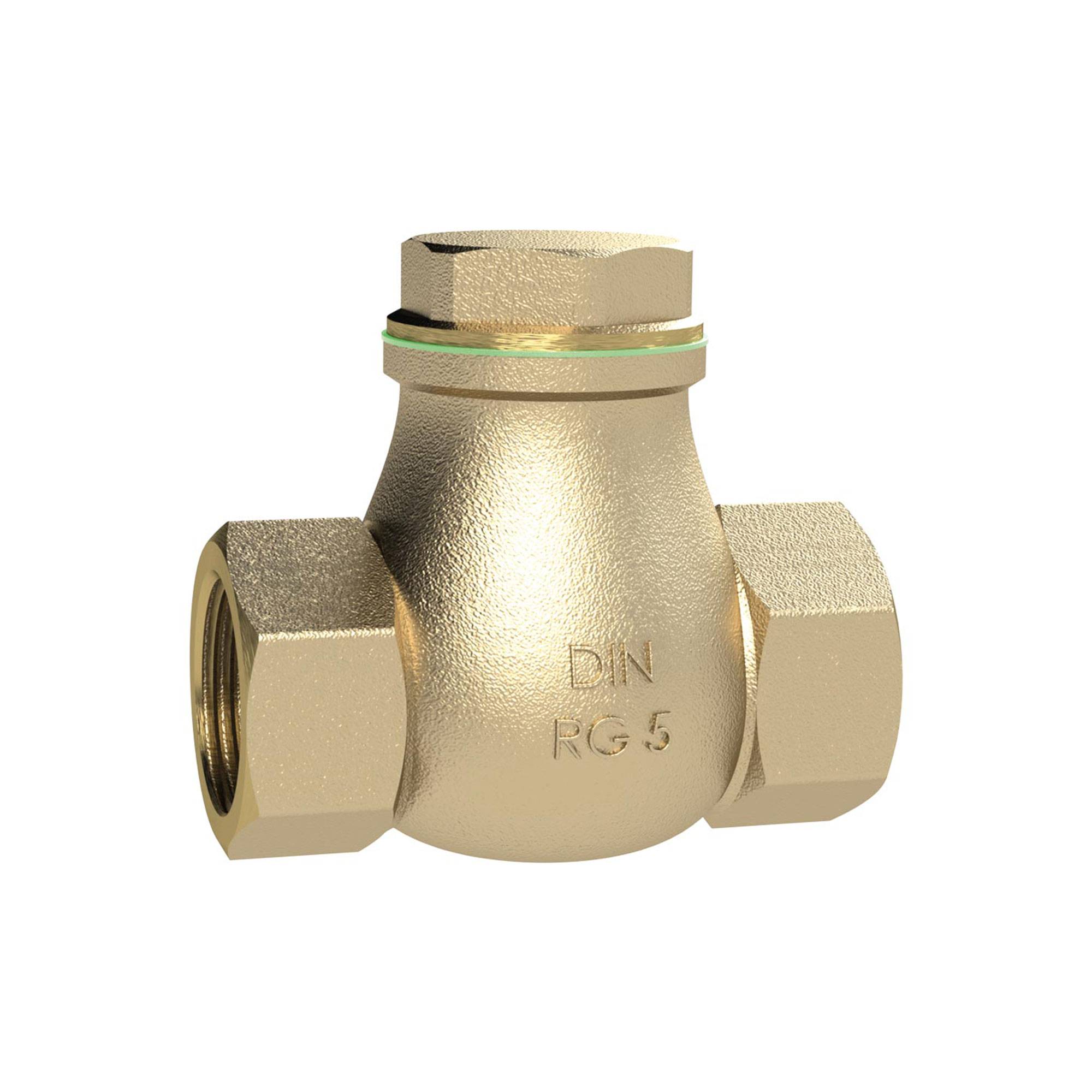 Terugslagklep, DN 15, brons, G1/2, PN max. 16 bar-0