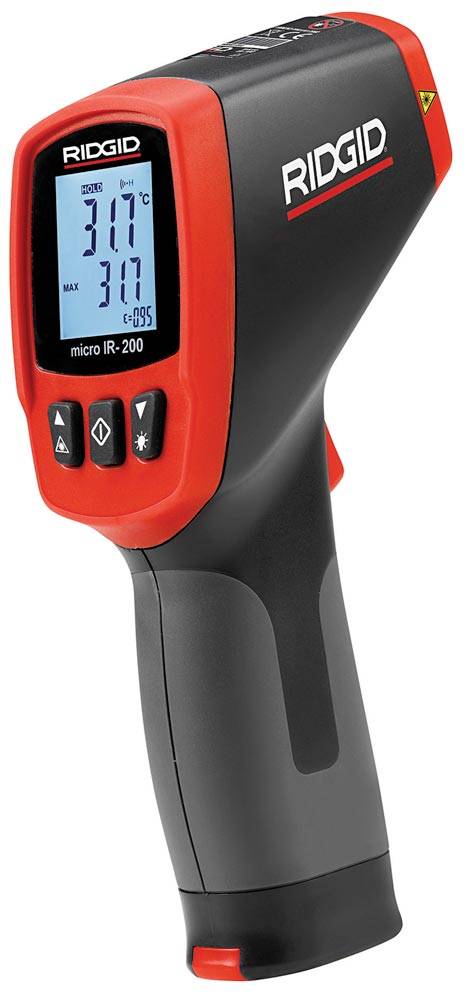 Infraroodthermometer micro IR-200 -50 tot 1200 graden Celsius ± 1graden C 1 x 9V-0