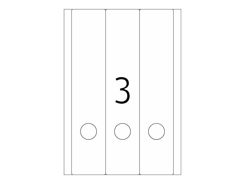 HERMA mapetiketten A4 wit 61x297 mm afneembaar. ondoorzichtig 75 st.-1
