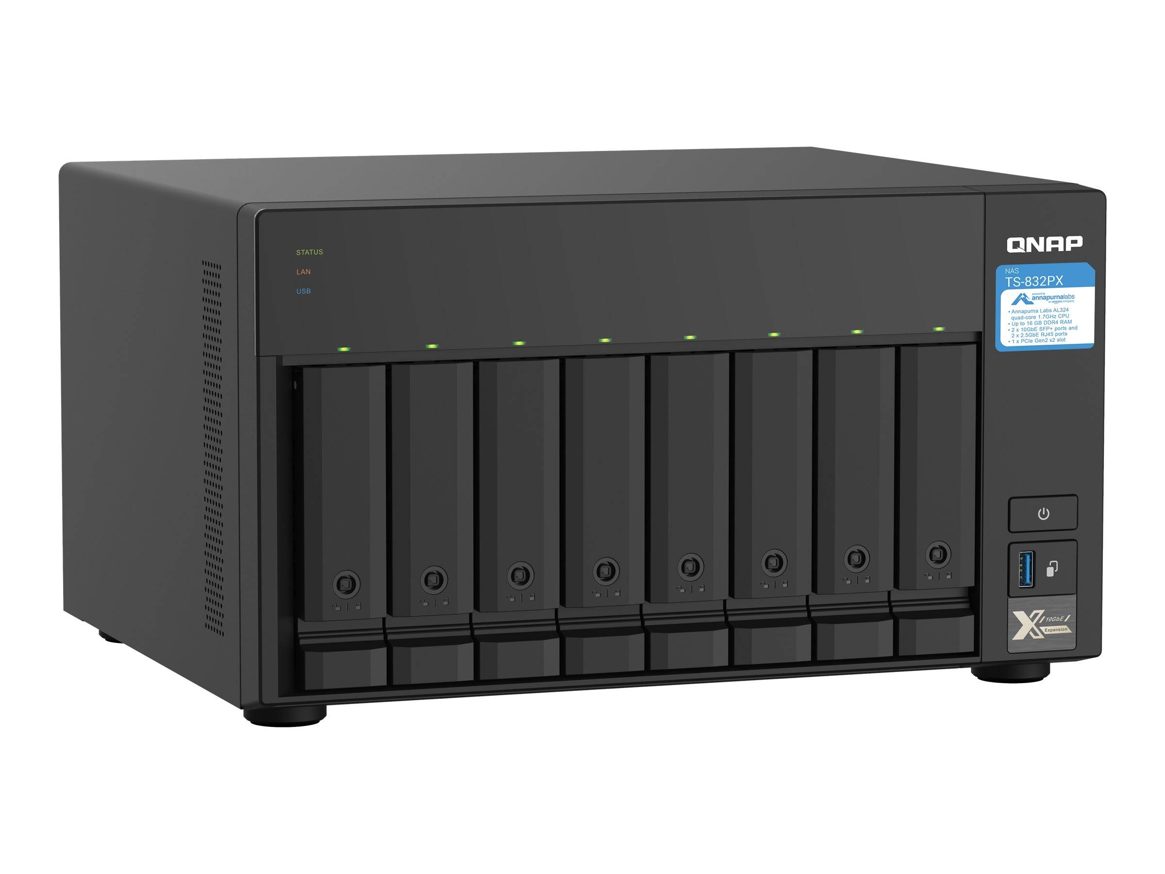 QNAP NAS TS-832PX-4G 8bay DESKTOP-2