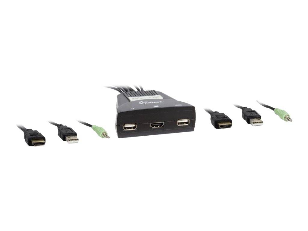 Inter-Tech KVM-switch LS-21HA HDMI, 2 poorten, kunststof detailhandel-1