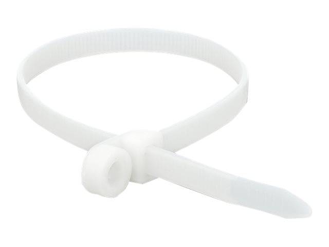 Tie-wraps met montagegat | 300 x 7,6mm | transparant | 10 stuks-3