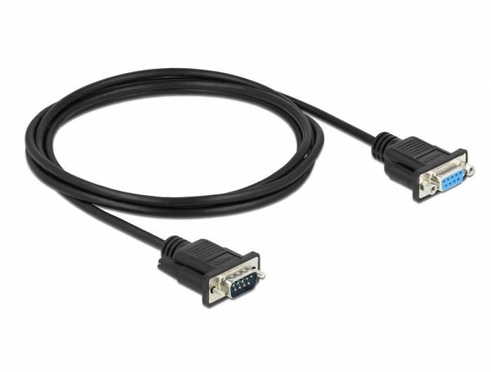 DELOCK DELOCK-86616 Kabel; D-Sub 9pin contrastekker,D-Sub 9pin stekker; PVC; zwart - 1 stuk-3