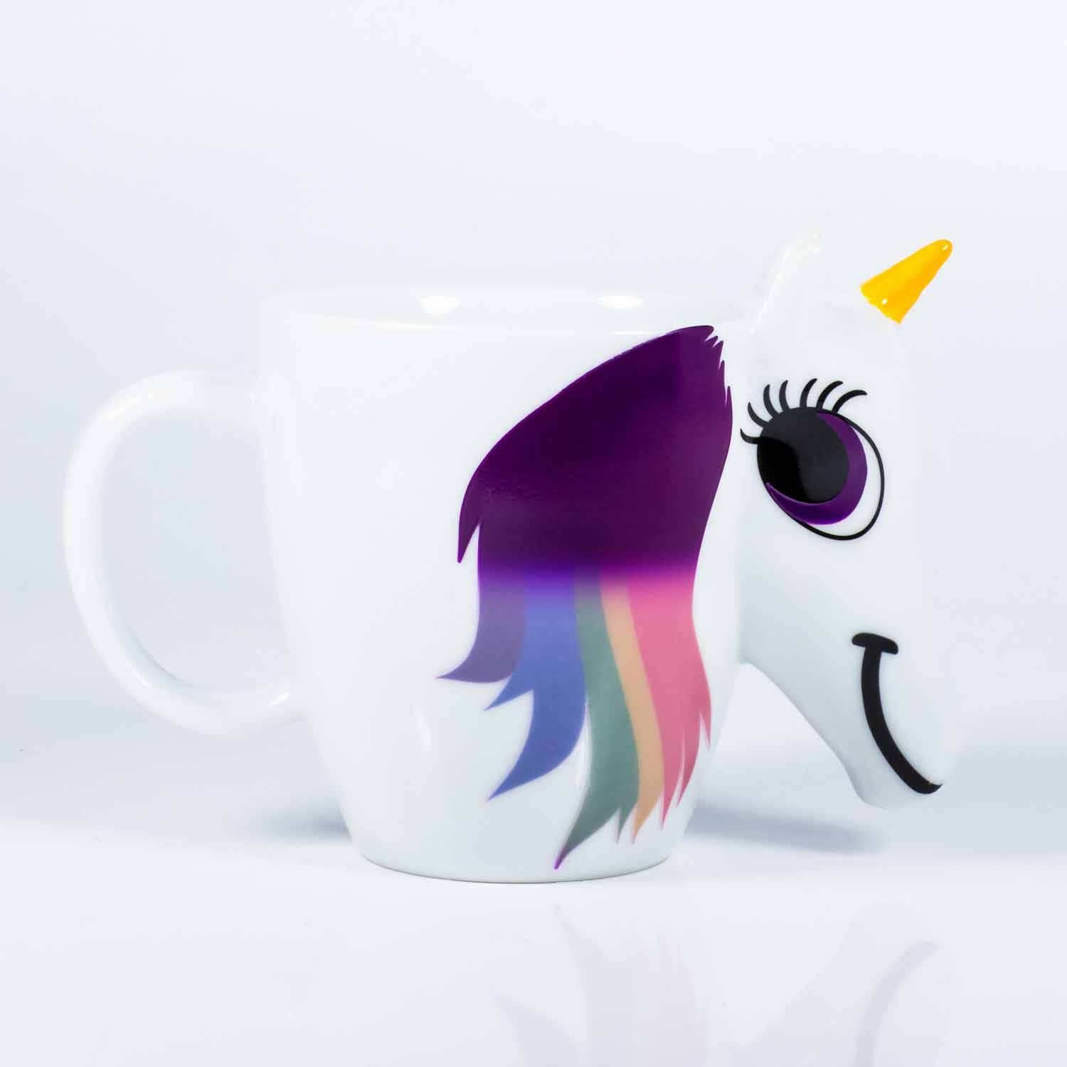 ThumbsUp! "Unicorn" Mok die van kleur verandert, 300 ml, wit-3