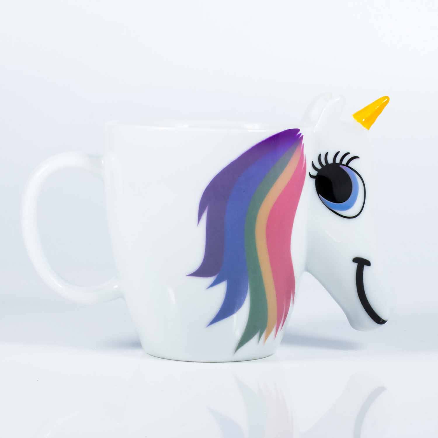 ThumbsUp! "Unicorn" Mok die van kleur verandert, 300 ml, wit-5