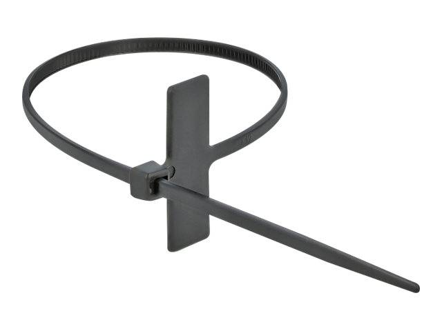 Tie-wraps 200 x 2,5mm / zwart - met label (10 stuks)-1